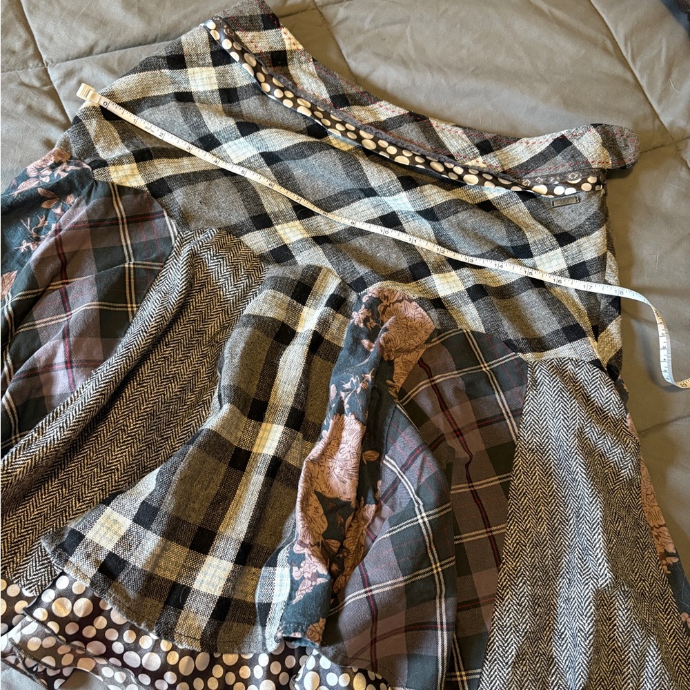 Plaid A-Line Skirt